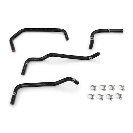 Hps Performance High Temp Reinforced Silicone Ancillary Coolant Hose Kit, Black,  57-2157-BLK
