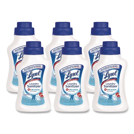 Lysol Laundry Sanitizer, 41 oz Bottle, Liquid, Crisp Linen, 6 PK 19200-95871
