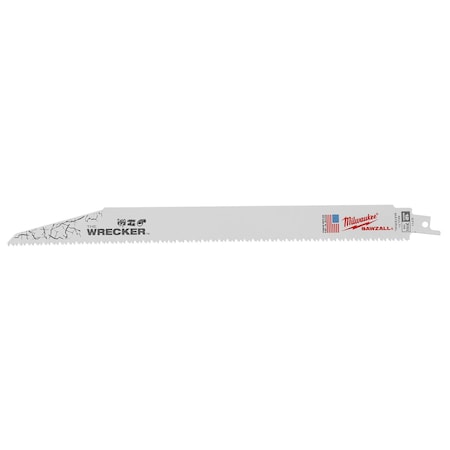 Milwaukee Tool The WRECKER Multi-Material SAWZALL Blade 12" 7/11TPI 25pk 48-00-8711