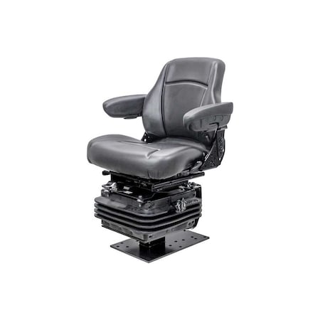 Uni Pro 535 Mechanical Suspension Seat, Black Vinyl 7814