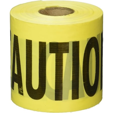 Empire Level Caution Barricade Tape with Black Ink 3in x 300ft Yellow 71-0301