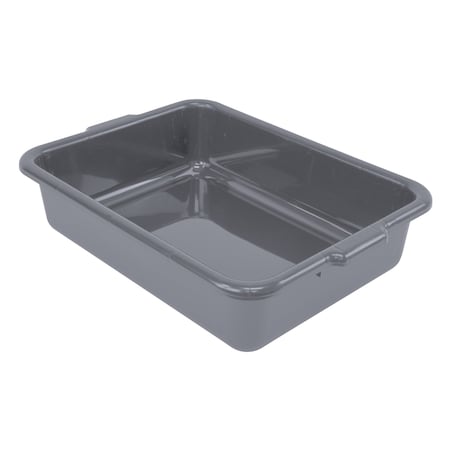 Quantum Storage Systems BUS/UTILITY TUB 21in x 15in x 5in, FLAT BOTTOM PP GRAY FSB-21155GY