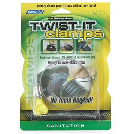 Camco 39553 3 in. RV Twist It Clamp 155770