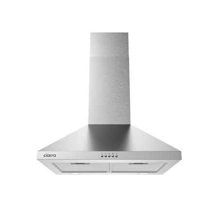 Wrightmaster 24 in. Convertible Wall Mounted Range Hood in Stainless Steel with 3-Speed Extraction ZR-S60206P