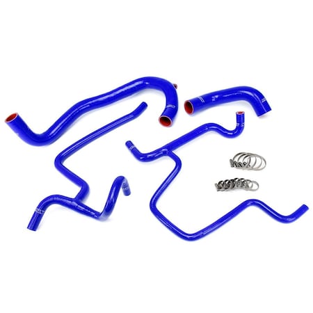 Hps Performance High Temp Reinforced Silicone Radiator and Heater Coolant Hose Kit, Blue,  57-1616-BLUE