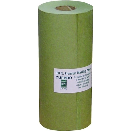 Trimaco EasyMask Trim Masking Paper, 180 ft L, 6 in W, Green 12206