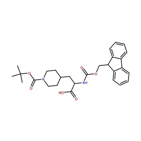 Ak Scientific 2-N-Fmoc-amino-3-(4-N-Boc-piperidinyl)propionic acid (250mg), CAS 313052-02-7 5096AH-250mg