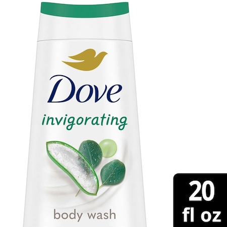 Dove Invigorate Aloe and Eucalyptus Body Wash, 20 Ounce, 4PK 64764040