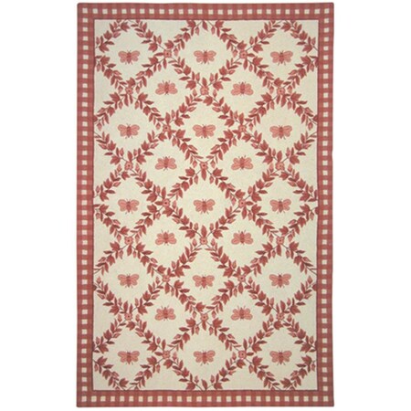Safavieh 8 Ft. - 9 In. x 11 Ft. - 9 In. Large Rectangle- Country - Floral Chelsea Hand Hooked Rug HK55C-9