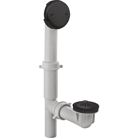 Danco Twist & Turn Tub Drain Kit with Matte Black Trim 9D00012101