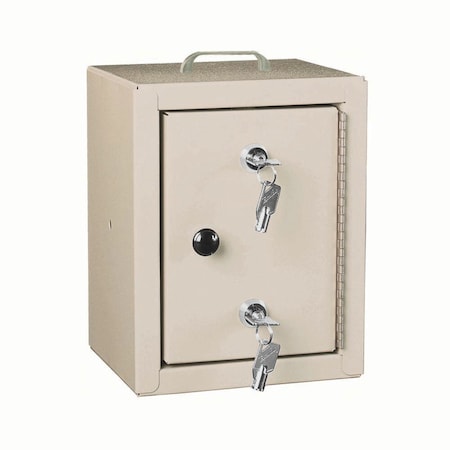 Jorgensen Laboratories Narcotics Cabinet - Small, Beige, 10?Hx7?Wx7?D J0367SM