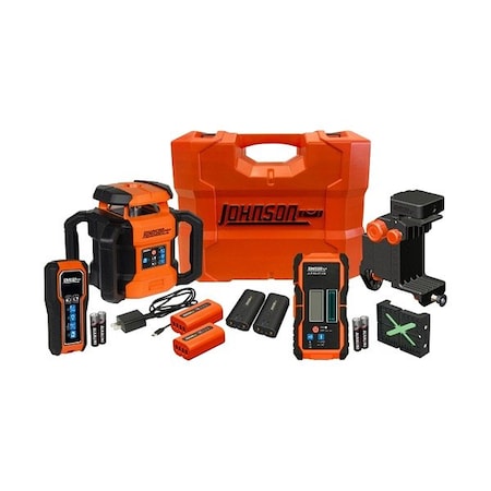 Johnson Level & Tool Dual Slope Rotary Laser Kit JRT300-GNHV-K