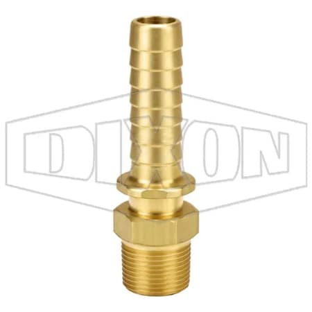 Dixon Boss Hose Stem, 3/4 in, MNPT x Hose Shank, Brass, Domestic BMS6