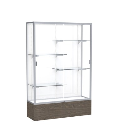 Ghent Floor Display Case 48x72x16, White, Satin 2074WB-SN-WV