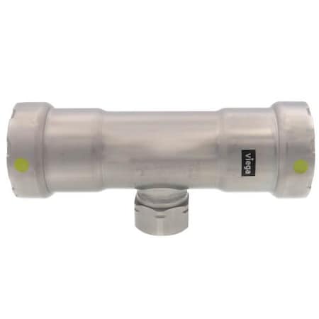 Viega MegaPressG tee P1 1.25 P2 1.25 FPT 0.75 carbon steel zinc-nickel coating 25506