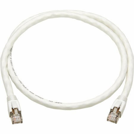 Eaton Tripp Lite Series Cat8 40G Snagless SSTP Ethernet Cable RJ45 M/M, PoE, White, 2 ft. 0.6 m N272-F02-WH