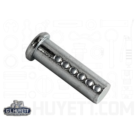 Huyett Universal Clevis Pin, 300 Stainless Steel, 0.375 in Dia x 2.000 in Shank Length x 0.141 in Hole Dia CLPUS-0375-2000