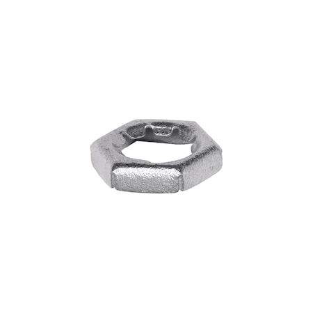Auveco Hex Pal Nut 3/8in-24 Threads 9/16in Hex Zinc, 100PK 3975