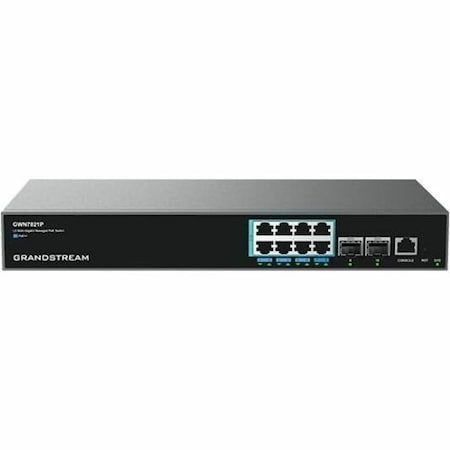 Grandstream 8 port PO POE Enterprise Layer 3 Managed Multi-Gigabit Network Switch, x 2.5 GWN7821P