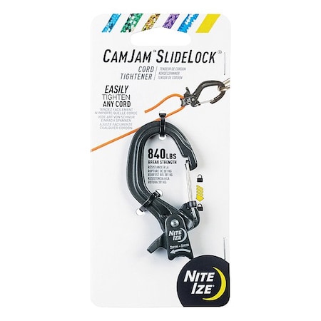 Nite Ize Cord Tightener, 10 ft L, Black CJSLS-01-R3