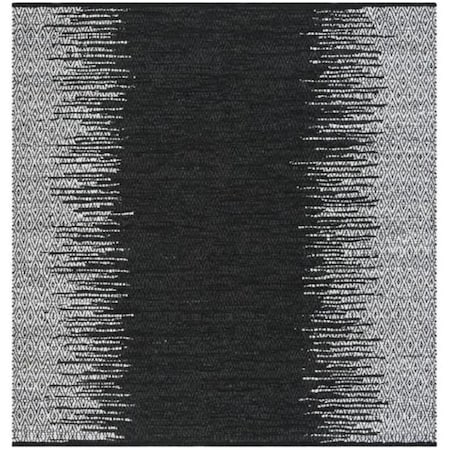 Safavieh 6 x 6 ft. Square Vintage Leather Hand Woven Area RugLight Grey & Black VTL389C-6SQ