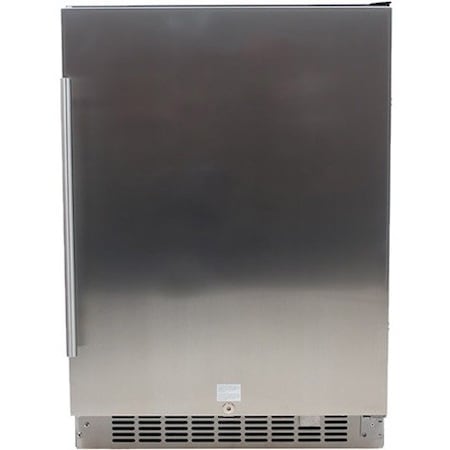 Edgestar 24 Inch Wide 142 Can BuiltIn Beverage Cooler with Stainless Steel Door and Optional Casters CBR1501SLD