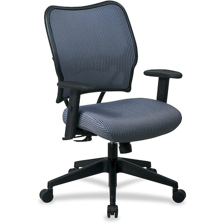 Office Star Desk Chair Desk Chair, Adjustable Arms, 19-3/4" to 23-3/4" Height, Fabric, Blue 13-V77N1WA