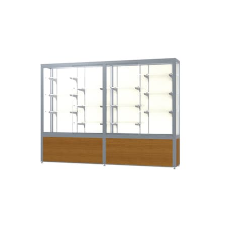 Ghent Display Case 96x66x16, Plaque, Satin 10408PB-SN-K