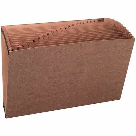 Smead Leather-Like A-Z Open Accordion Expanding File W/ 21 Pockets, Fits Legal-Sized Documents 70430