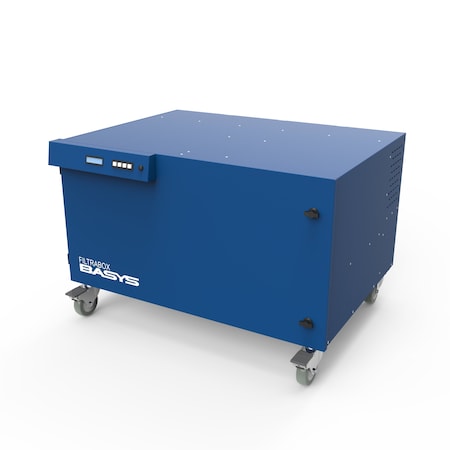Filtrabox Fume Extractor and laser table in one for space savings while extracting fumes for cleaner air. EXT-X-BY-GLX