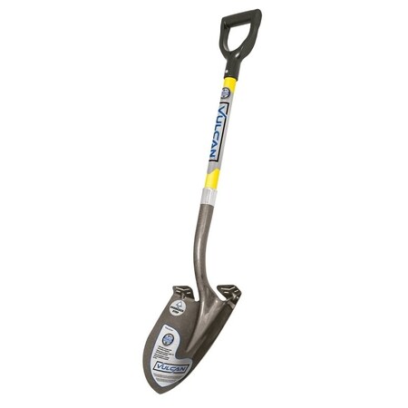 Vulcan 34542 PRY-F Shovel, Steel Blade, Fiberglass Handle, D-Shaped Handle, 29 in L Handle 34849