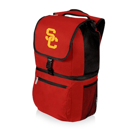 Picnic Time Family Of Brands NCAA USC Trojans Zuma Backpack Cooler - Soft Cooler Backpack - Lunch Cooler, Red 634-00-100-094-0