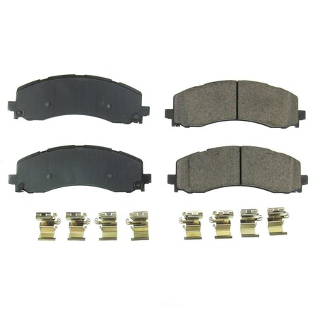 Powerstop Power Stop - Rear Z17 Low-Dust Ceramic Brake Pads with Hardware 17-2225