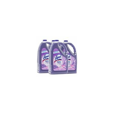 Lysol Clean/Fresh Lavender Cleaner, For Multi Surface, 144 fl oz (4.5 quart), Clean & Fresh Lavender, 4PK 88786