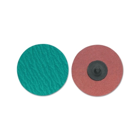 Norton Co ZIRC Plus R801 PowerLock Cloth Discs-Type III, 1 1/2 in Dia., 60 Grit 08834167103
