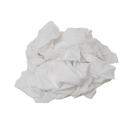 Supremeplus New White Flannel / Thermal Cleaning Rags, 25 lbs. Bag SP-2312