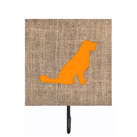 Carolines Treasures Labrador Burlap And Orange Leash Or Key Holder BB1076-BL-OR-SH4