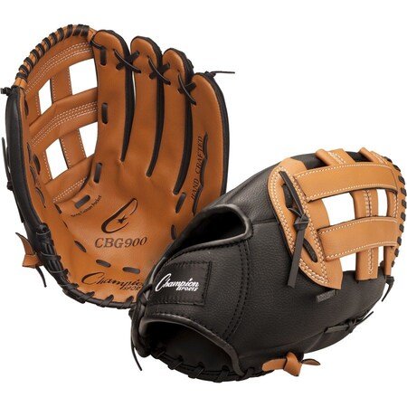 Champion Sports 13 in. Fielders Glove, Brown & Black CBG900