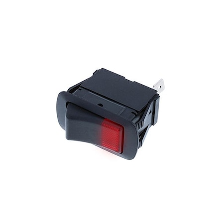 Switch Components Sealed Rocker IP56, 3P SPST OFF-ON, Red Bulb SRB2-1A-DC-1-RNL