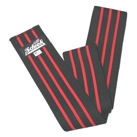 Schiek Sports Black Line Knee Wraps with Fabric Hook and Eye SC455155