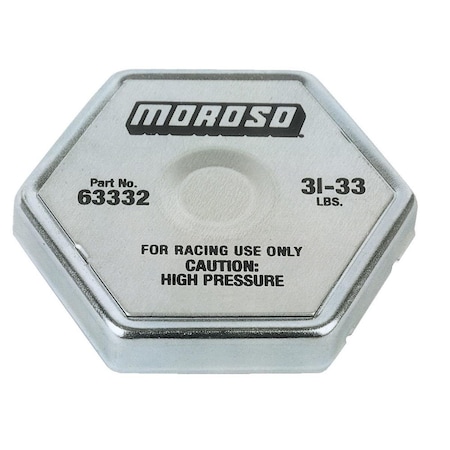 Moroso 31.33 lbs Hexagon Racing Radiator Cap with Fit Standard Size Radiator Neck MOR63332