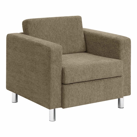 Office Star Products Pacific Armchair, Taupe PAC51-S125