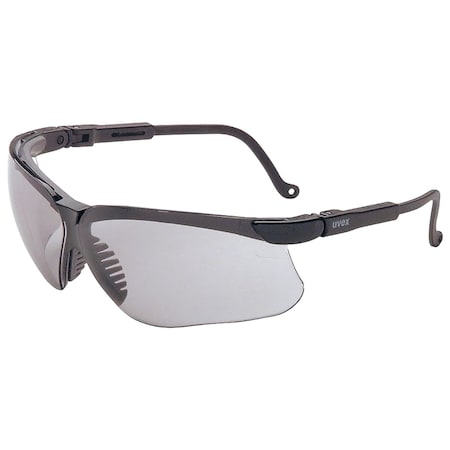 Uvex Semi-Rimless Safety Glasses w/Black Frame, SCT 50% Gray Lens and Hydroshield Anti-Fog Coating S3213HS