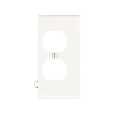 Leviton Receptacle Wallplate, Sectional, Gang 1, White PSE8-W