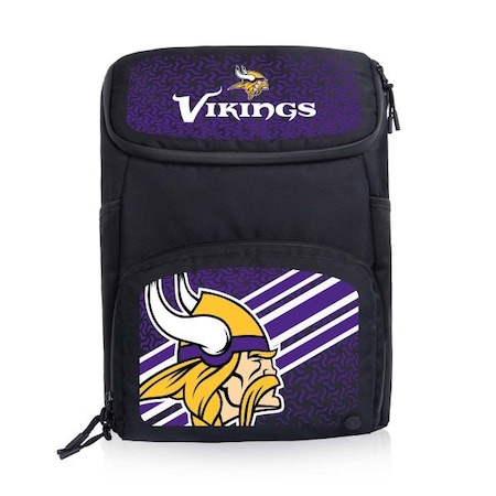 Picnic Time Family Of Brands NFL Minnesota Vikings - PTX 2.0 Tarana Recycled Backpack Cooler 633-02-179-184-2
