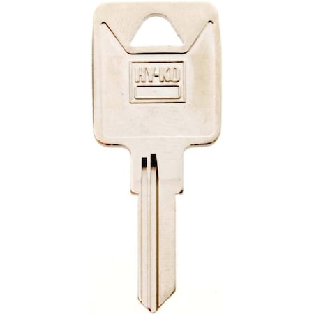 Hy-Ko Key Blank, Brass, Nickel, For: Trimark Cabinet, House Locks and Padlocks 11010TM2