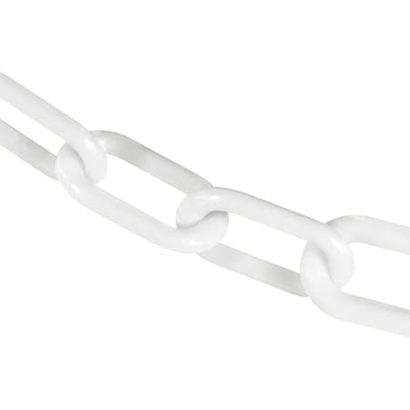 Mr. Chain 3" x 25' White Plastic Safety Chain 80001-25