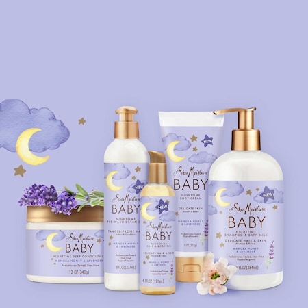 Shea Moisture Baby Manuka Honey and Lavender Shampoo Bath Milk, 13 Fluid Ounce, 4PK 68665779