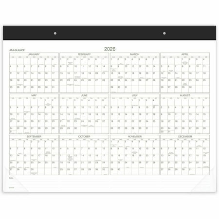At-A-Glance AT-A-GLANCE Two-Color Desk Pad, 22 x 17, 2022 GG250000