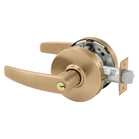 Sargent Grade 1 Entrance/Office Cylindrical Lock, B Lever, L Rose, Conventional Cylinder, Satin Bronze Fini 10XG05 LB 10